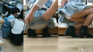 キモがる美少女ちゃんをフル手撮りでパシャリ