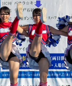 【写真高画質】チア 【悲報】黒スパッツだと思ったがよく見たらはみパンしていた件Part.1 Kの者